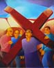 2.Jesus takes up His cross - 50cm x 40cm - oil on canvas
